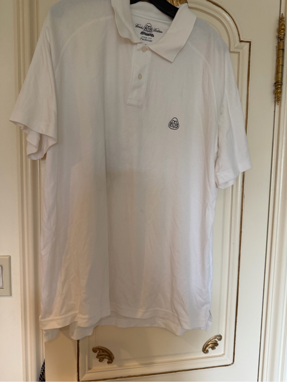 Brooks Brothers white polo shirt size XL #preppy #classic